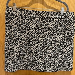 Cheetah Pencil Mini Skirt